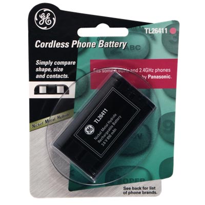 GE 26411 Cordless Phone Battery for Panasonic
