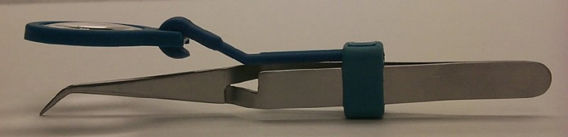 Rbt Reverse Bent Tweezers With Magnifier - Set Of 2