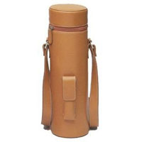 Picnic Gift 4005 Brown Enclave Leather Wine Tote Single Bottle Carrier
