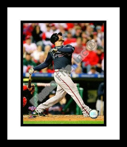 All About Autographs AAA-21088 Brian McCann Atlanta Braves MLB Framed 8x10 Photograph 2009 Batting