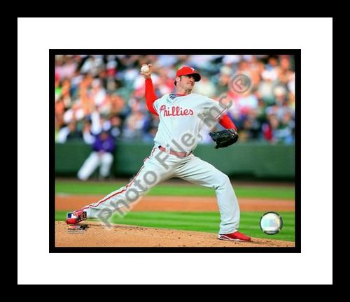 All About Autographs AAA-21099 Cole Hamels Philadelphia Phillies MLB Framed 8x10 Photograph 2009 Pitching