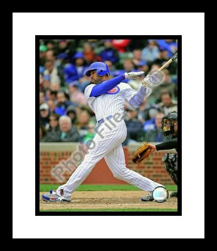 All About Autographs AAA-21102 Derrek Lee Chicago Cubs MLB Framed 8x10 Photograph 2009 Batting