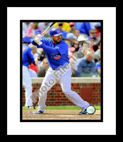 All About Autographs AAA-21104 Geovany Soto Chicago Cubs MLB Framed 8x10 Photograph 2009 Batting