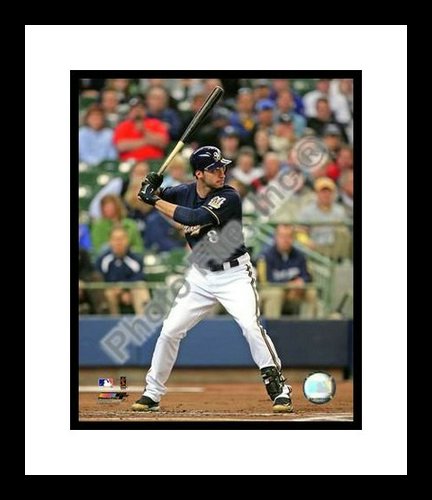All About Autographs AAA-21112 Ryan Braun Milwaukee Brewers MLB Framed 8x10 Photograph 2009 Batting