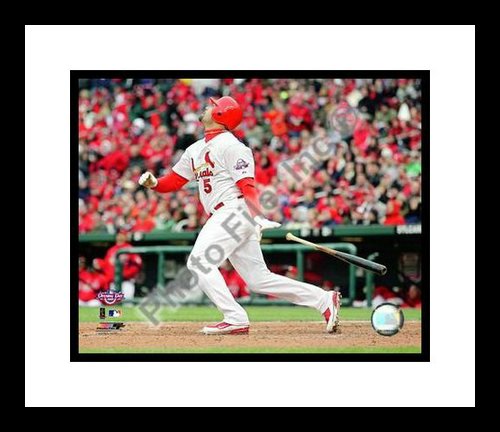 All About Autographs AAA-21116 Albert Pujols St Louis Cardinals MLB Framed 8x10 Photograph 2009 Batting