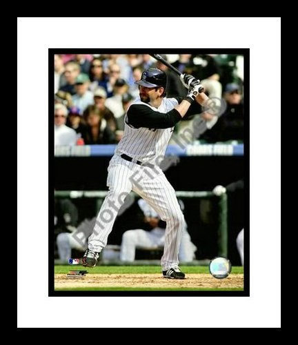 All About Autographs AAA-21124 Todd Helton Colorado Rockies MLB Framed 8x10 Photograph 2009 Batting