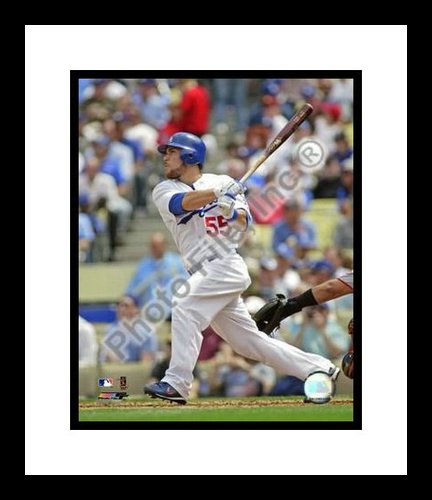 All About Autographs AAA-21125 Russell Martin Los Angeles Dodgers MLB Framed 8x10 Photograph 2009 Batting