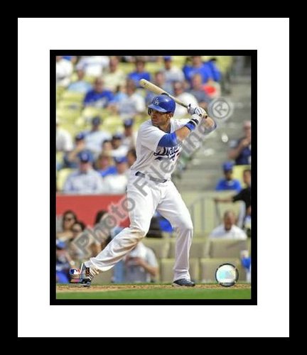 All About Autographs AAA-21126 James Loney Los Angeles Dodgers MLB Framed 8x10 Photograph 2009 Batting