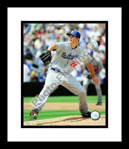 All About Autographs AAA-21128 Clayton Kershaw Los Angeles Dodgers MLB Framed 8x10 Photograph 2009 Pitching