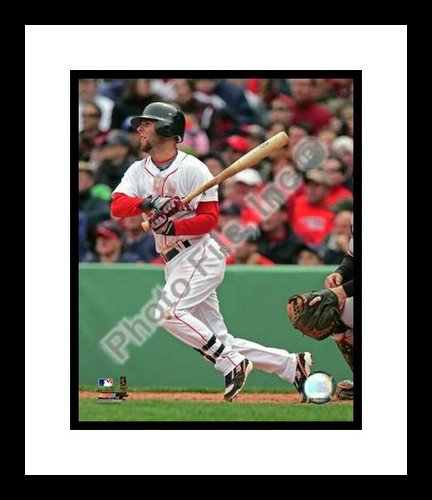 All About Autographs AAA-21137 Dustin Pedroia Boston Red Sox MLB Framed 8x10 Photograph 2009 Batting