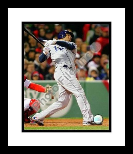 All About Autographs AAA-21156 Carlos Pena Tampa Bay Rays MLB Framed 8x10 Photograph 2009 Batting