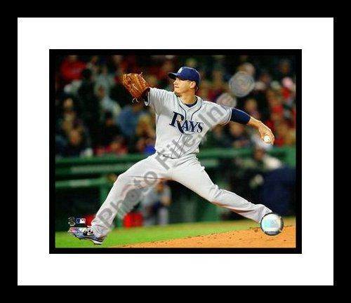 All About Autographs AAA-21158 Scott Kazmir Tampa Bay Rays MLB Framed 8x10 Photograph 2009 Pitching