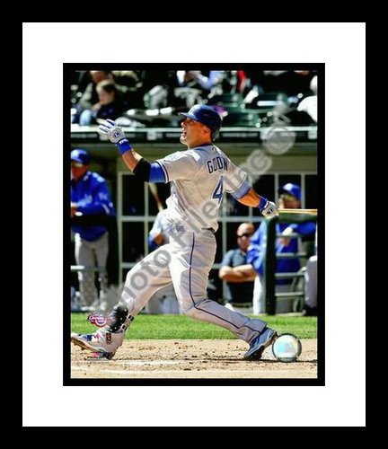 All About Autographs AAA-21174 Alex Gordon Kansas City Royals MLB Framed 8x10 Photograph 2009 Batting