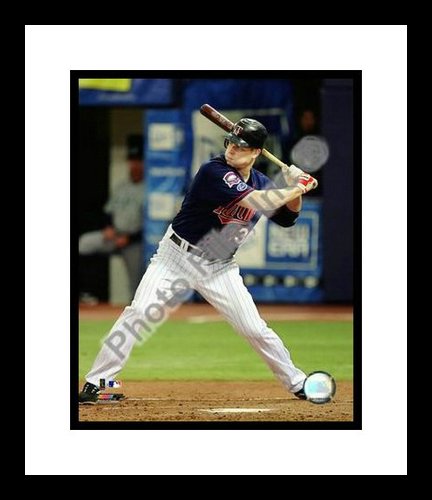 All About Autographs AAA-21176 Joe Mauer Minnesota Twins MLB Framed 8x10 Photograph 2009 Batting