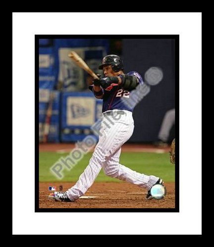All About Autographs AAA-21179 Carlos Gomez Minnesota Twins MLB Framed 8x10 Photograph 2009 Batting