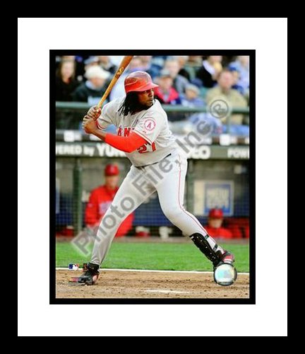 All About Autographs AAA-21180 Vladimir Guerrero Los Angeles Angels MLB Framed 8x10 Photograph 2009 Batting