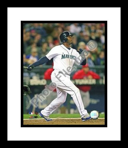 All About Autographs AAA-21183 Ken Griffey Jr Seattle Mariners MLB Framed 8x10 Photograph 2009 Batting