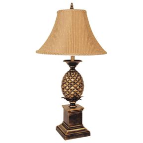 00ore9001t Pineapple Table Lamp - Antique Gold
