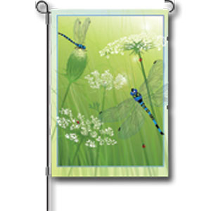 Premier Designs PD51788 12 x 18 Lacey Dragonflies Garden Flag