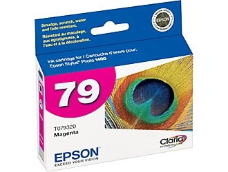 Epson 79 High-Capacity Magenta Ink Cartridge For Stylus Photo 1400 Printer Magenta T079320