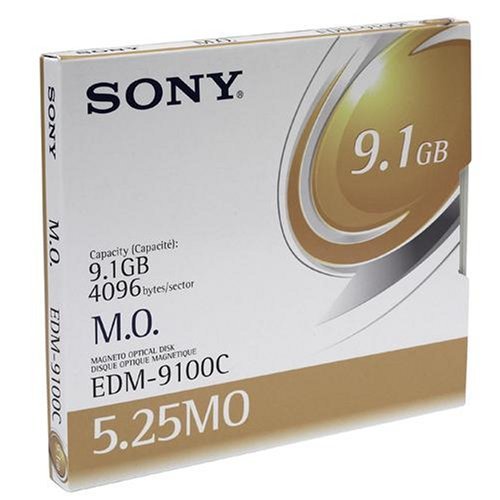 Sony 5.25 Inch Magneto Optical Media Rewritable 9.1GB 8x EDM9100CWW