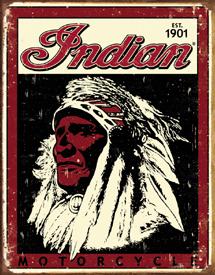 Tin Sign - Indian Motorcycles