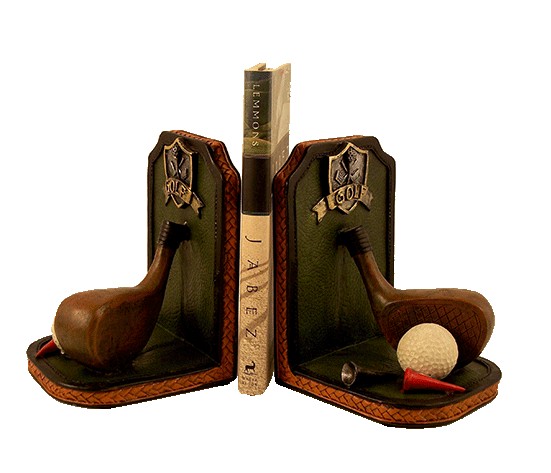 Classy Golf Pro Bookends