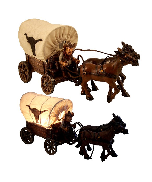 Conestoga Covered Wagon Cowboy Nightlight