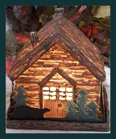 Log Cabin Night Light