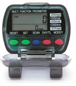 J Fit 30-1002 Dual Function Pedometer - Blue