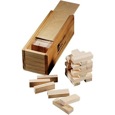 Tumbling Tower Wooden Block Game Wood 1250-22WD