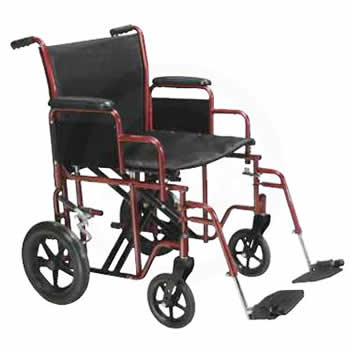 Bariatric Heavy-duty Steel Transport Wheelchair