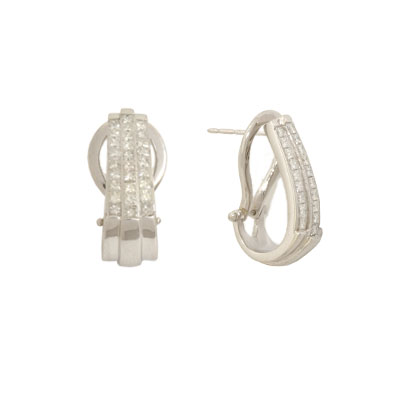 14K Gold Diamond Earrings