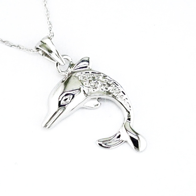 JewelryCastle 3-1674-WDN 14K White Gold Necklace
