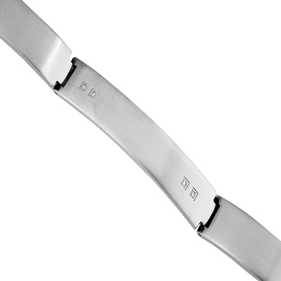 Mens Stainless Steel Diamond Bracelet