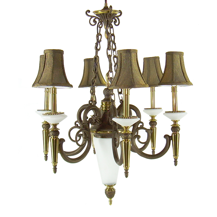Kichler Bienville Chandelier- Classic Brass and Odessa Gold