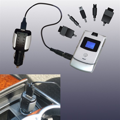 Teledex Inc CH-USB-CELL Car Charger kit for popular cell phones Teledex Inc CH-USB-CELL Car Charger kit for popular cell phones