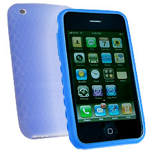 ihx-mobile RSAP3GDBL - Rubber Skin For Apple Iphone 3G - Dark Blue picture