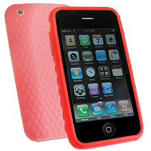 ihx-mobile RSAP3GRD - Rubber Skin For Apple IPhone 3G - Red picture