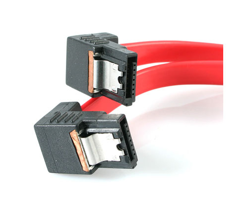These rightangle Serial ATA cables guarantee you ll be able to plug in your hig