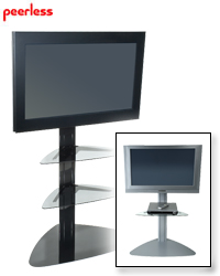 PEERLESS INDUSTRIES Flat Panel TV Floor Stand w1 SGLB01