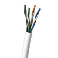 Bulk cable  Bare wire  Bare wire  1000 ft  CAT 5e  white