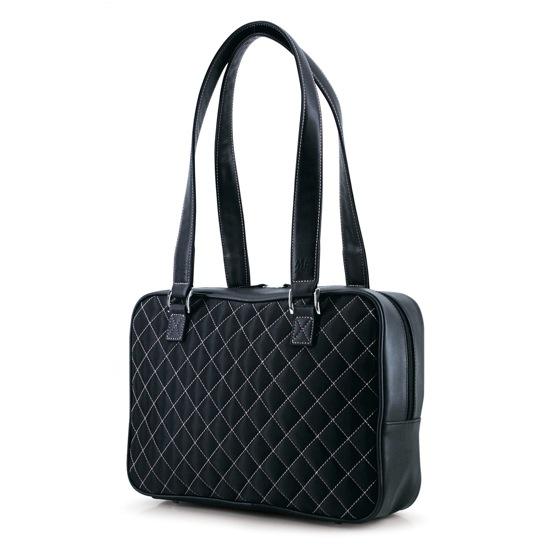 Mobile Edge Monaco Notebook Handbag - Top Loading - Microfiber - Black - Notebook Case