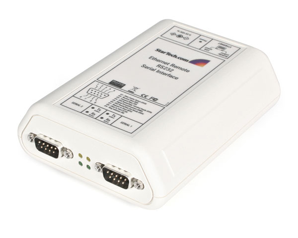 2 Port RS232 Serial to Ethernet TCP/IP