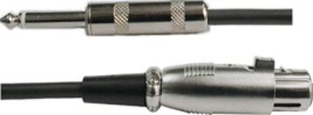 HOSA TECHNOLOGY INC. MCH105 3 Ft. HiZ Microphone Cable: Unbalanced 1/4IN Male to XLR Female