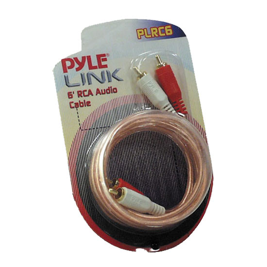 SOUND AROUND/PYLE INDUSTRIES PLRC6 6ft RCA Audio Cable