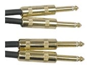HOSA TECHNOLOGY INC. CPP405G GOLDPLATED DUAL 1/4 Inch PHONE DUAL 1/4 Inch PHONE 5 ft.
