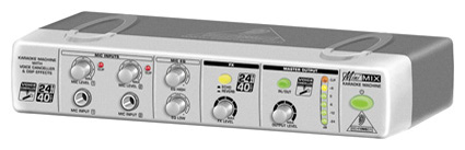 BEHRINGER USA INC MIX800 Ultra-Compact Karaoke Machine with Voice Canceller and FX