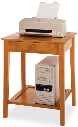 Honey Beechwood Printer Stand