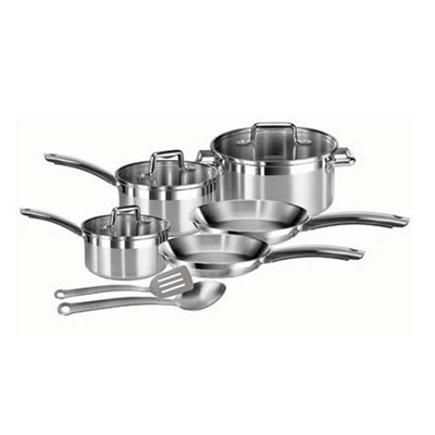 TFal/Wearever C878SA74 Elegance 10pc Stainless Steel Cookware Set